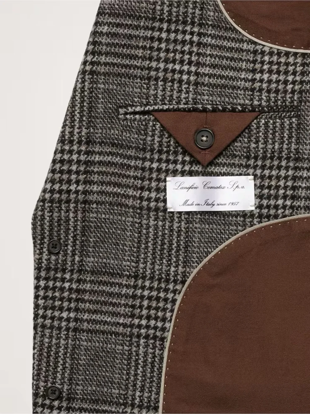 Classic brown/Grey Glen Plaid Men's Blazer